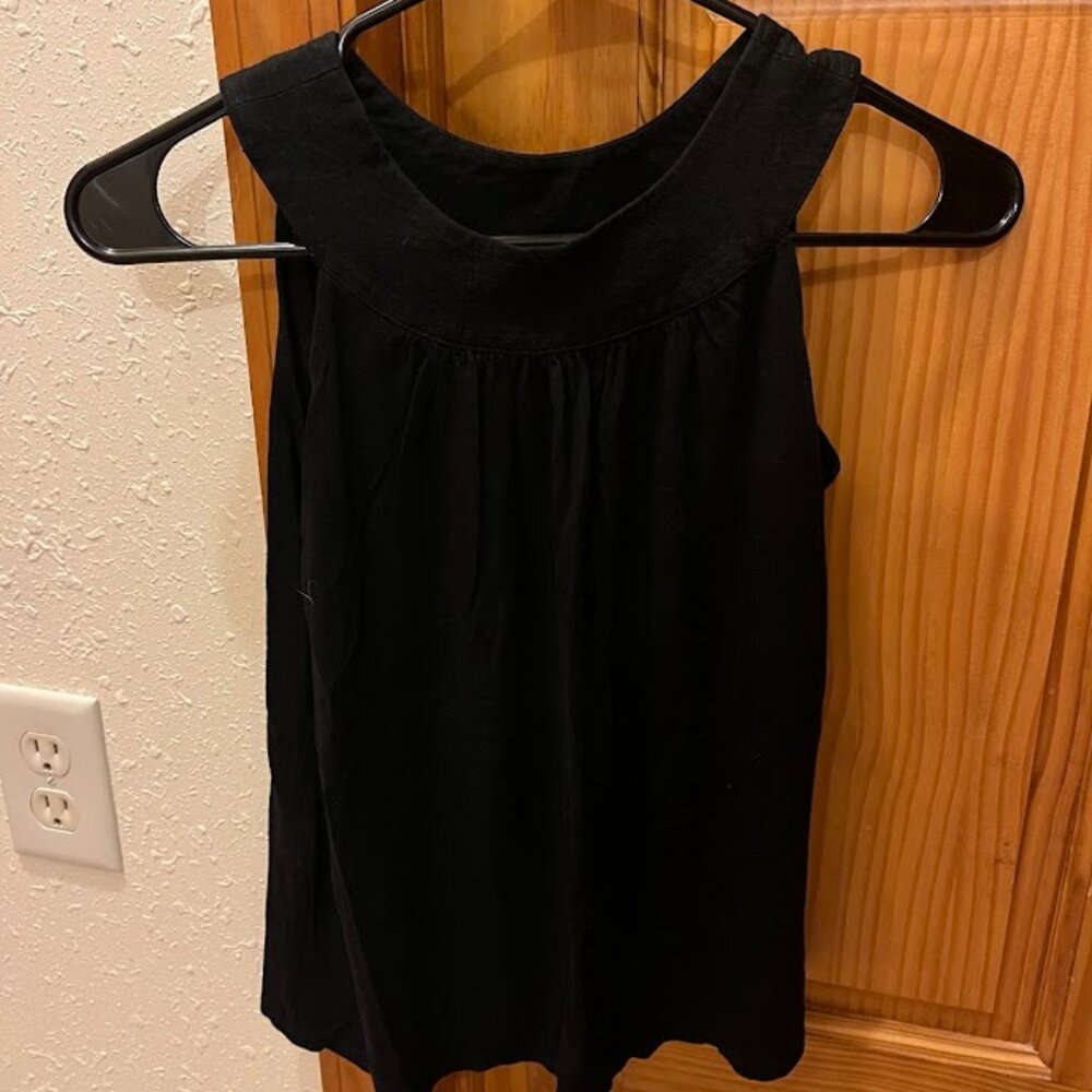Express Sleeveless Top, Black, XS